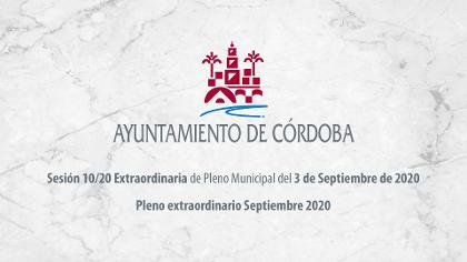 Sesión 10/20 Extraordinaria de Pleno Municipal del 3 de Septiembre de 2020