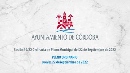 Sesión 12/22 Ordinaria de Pleno Municipal del 22 de Septiembre de 2022