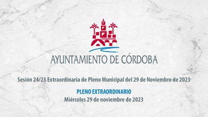 Sesión 24/23 Extraordinaria de Pleno Municipal del 29 de Noviembre de 2023