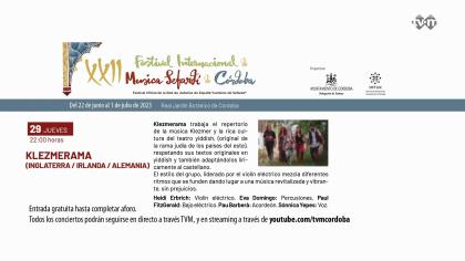  XXII Festival de música Sefardí 2022: Klezmerama.