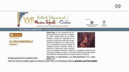 XXII Festival de música Sefardí 2022: Eliyah Ensemble